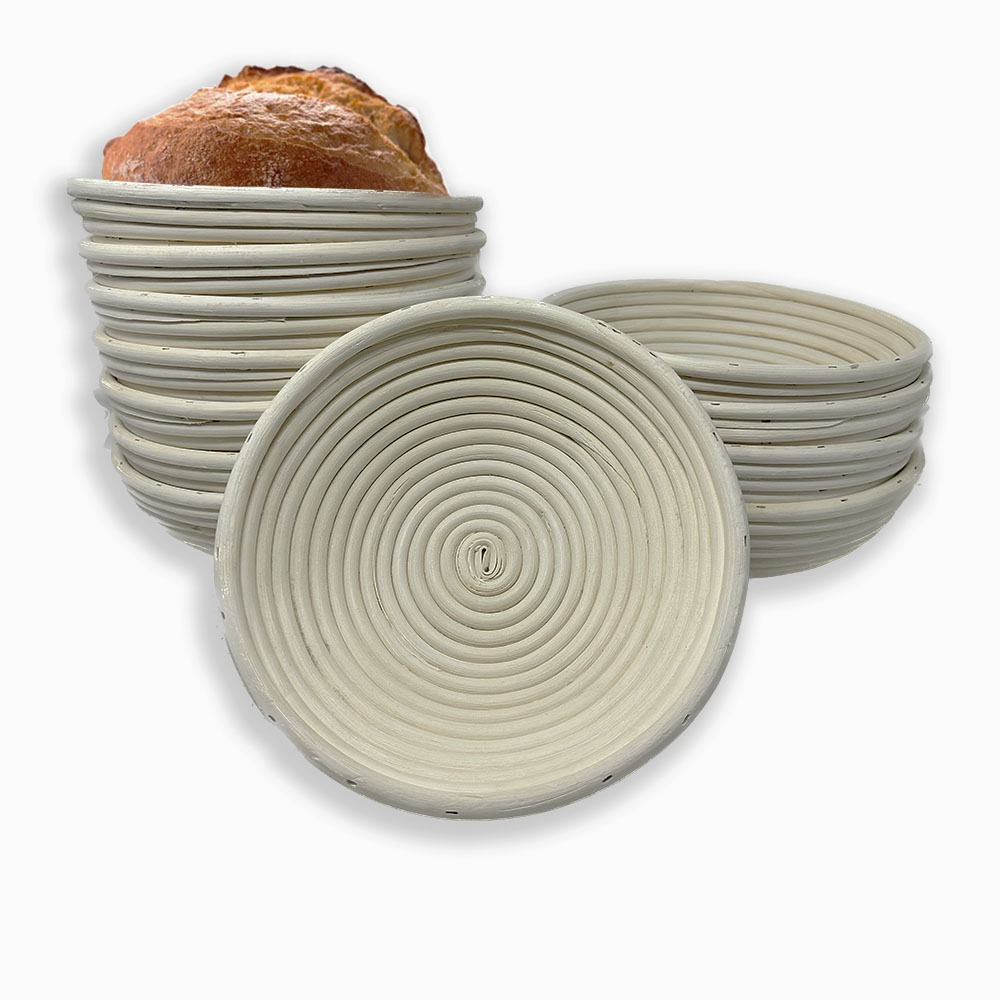 12 Pack - Artisan Collection Round Proofing Basket - 10 in
